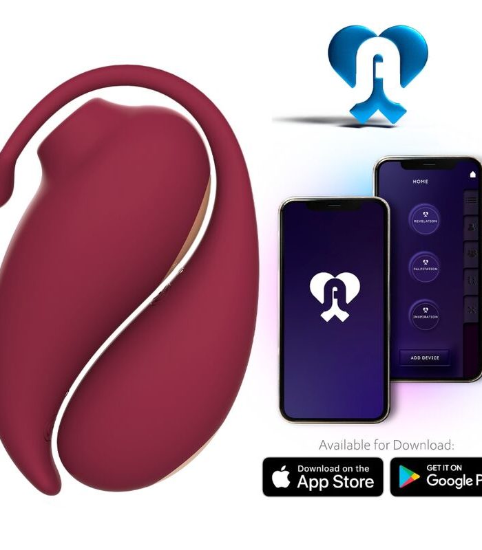 ADRIEN LASTIC - INSPIRATION CLITORIS SUCKER + VIBRATING EGG RED - FREE APP
