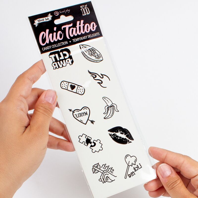 SECRET PLAY - CONJUNTO DE 10 TATUAGENS TEMPORRIAS DA COLEO DE DOCES - Image 4