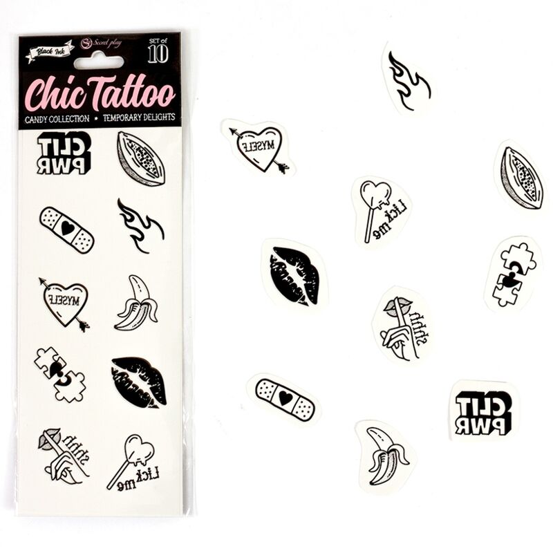 SECRET PLAY - CONJUNTO DE 10 TATUAGENS TEMPORRIAS DA COLEO DE DOCES - Image 2